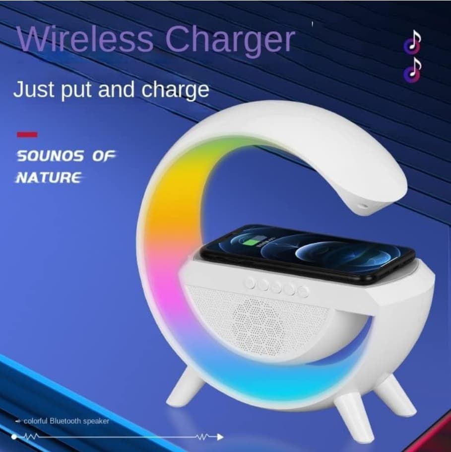 Multifuctional Smart Lamp with Wireless Charger and Bluetooth Speaker