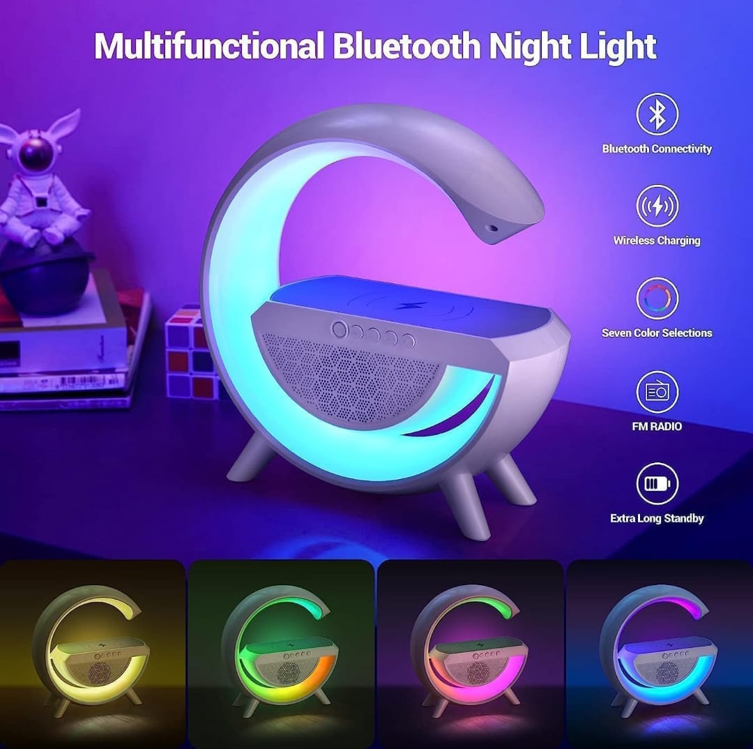 Multifuctional Smart Lamp with Wireless Charger and Bluetooth Speaker