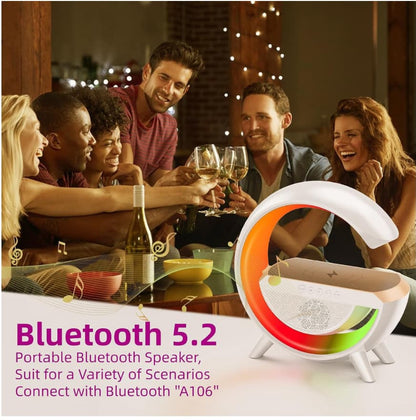 Multifuctional Smart Lamp with Wireless Charger and Bluetooth Speaker