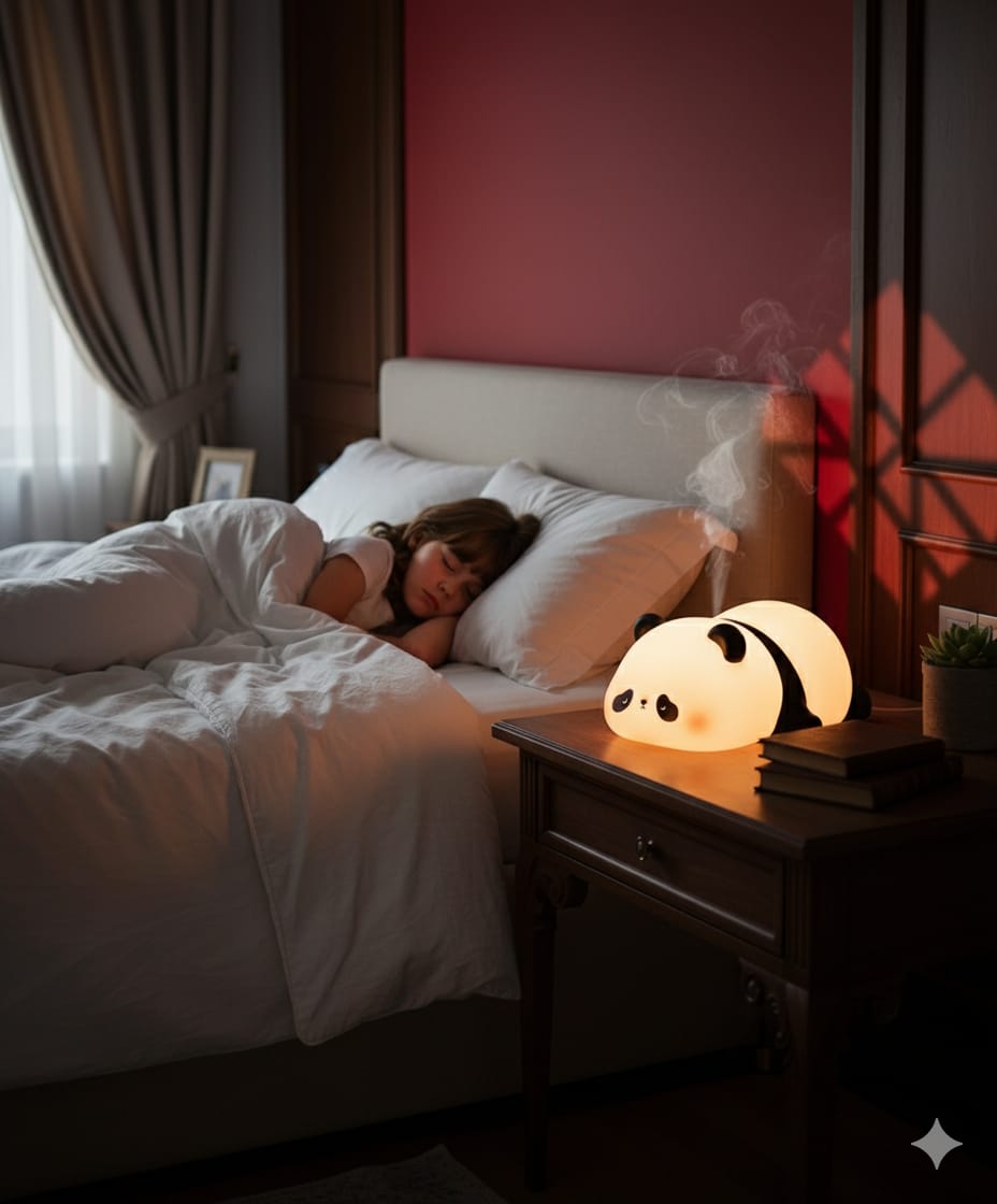 Panda Sleeping Lamp – Cute & Soothing Light by GadgetHub